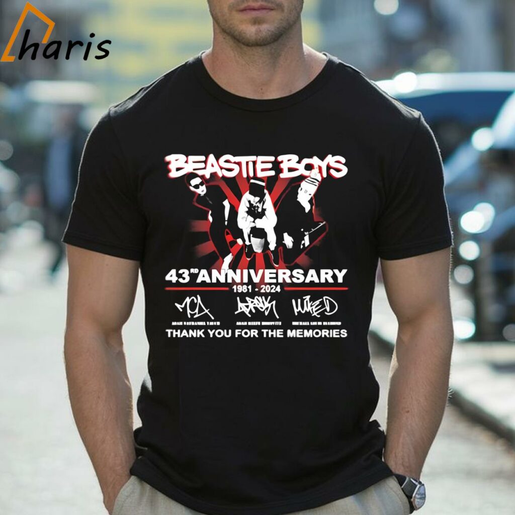 Beastie Boys 43rd Anniversary 1981-2024 Signatures Shirt