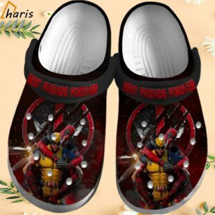 Best Friends Forever Deadpool and Wolverine Movie Crocs 1 1