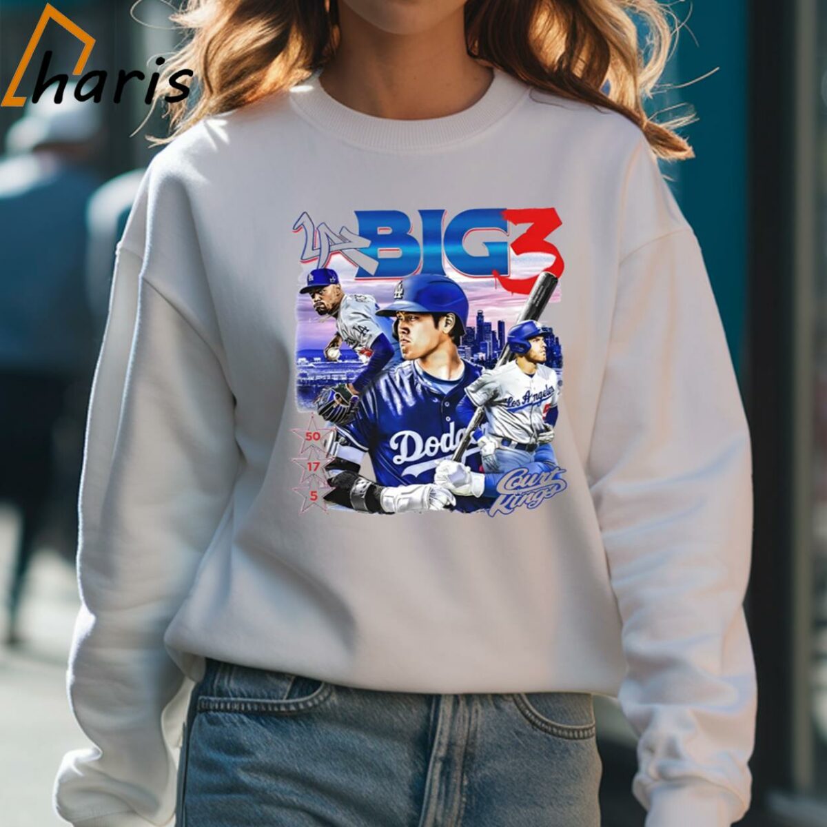 Big 3 Los Angeles Dodgers Baseball Graphic Shirt 4 Sweatshirt