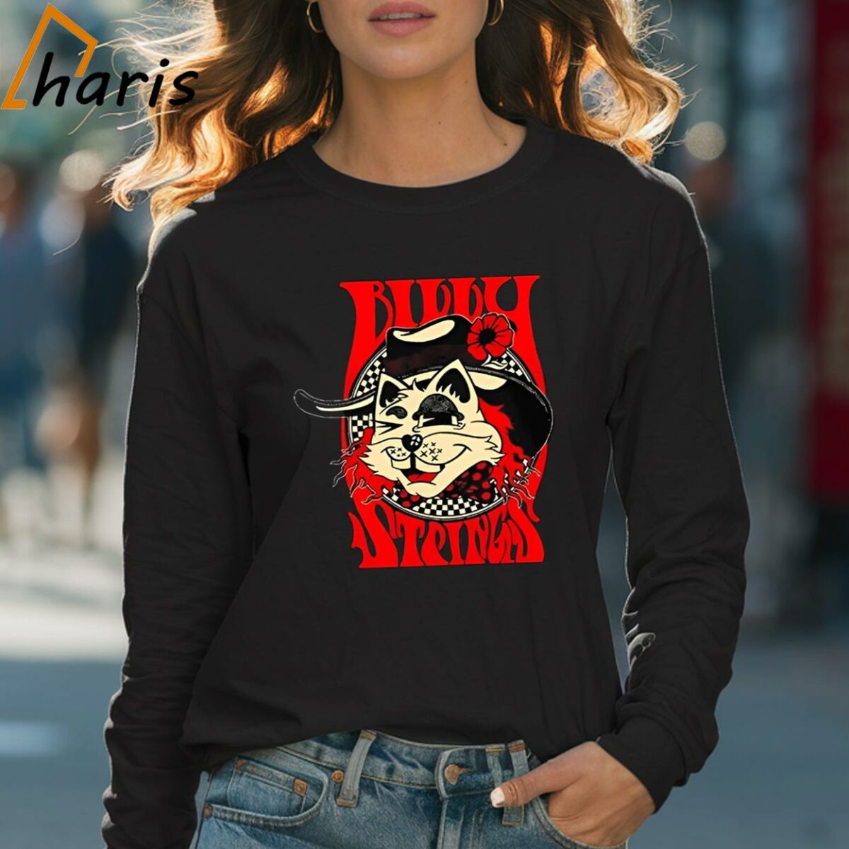 Billy Strings Winking Cat 2024 T shirt 4 Long sleeve shirt