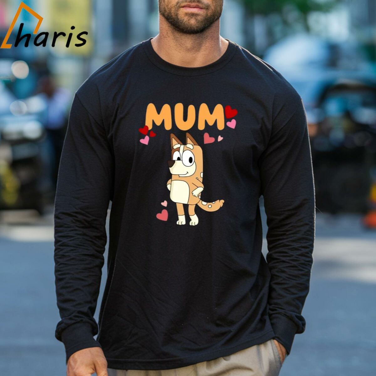 Bluey And Bingo Heart Mum Shirt Good Mothers Day Gifts 3 Long sleeve shirt