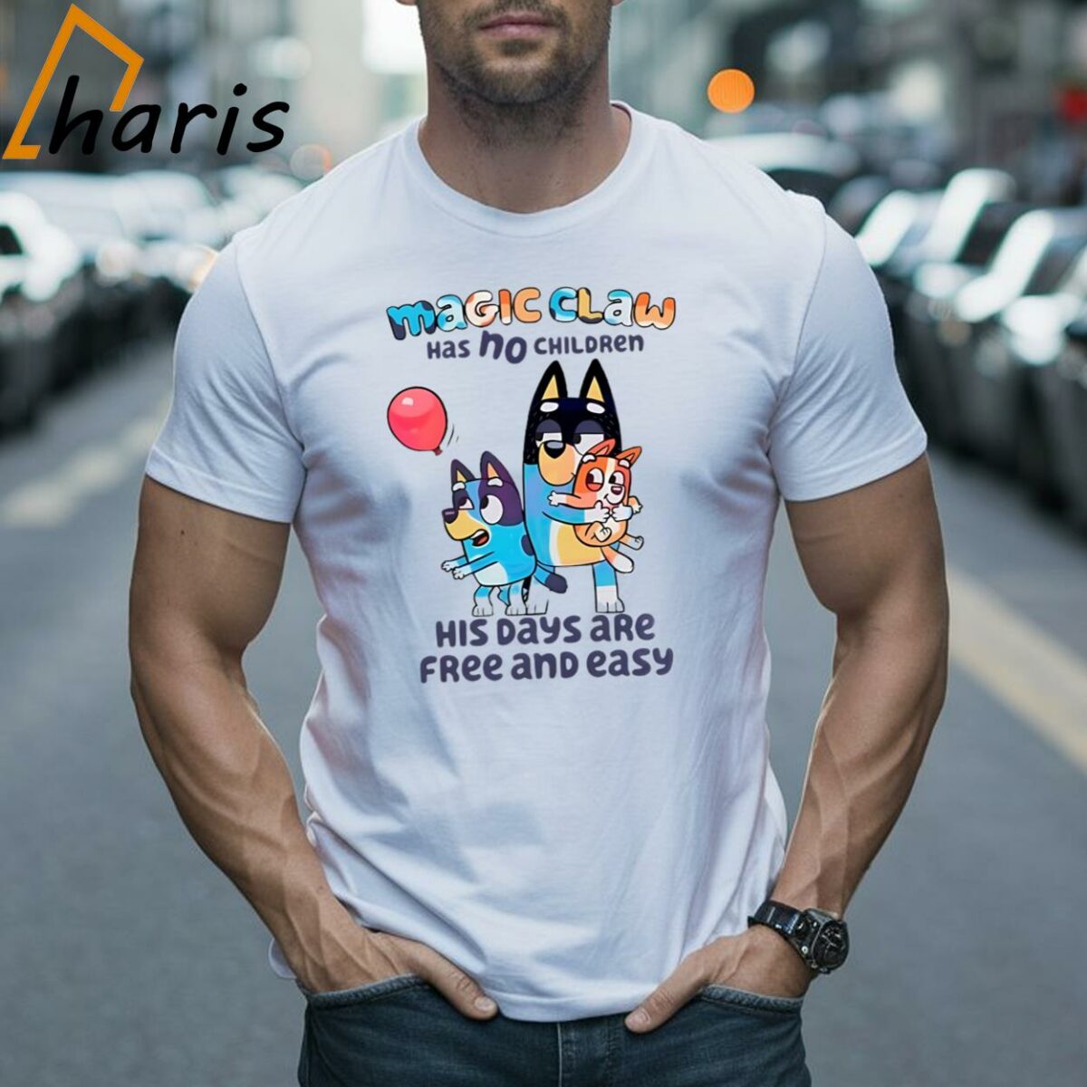 Bluey Magic Claw Has No Children His Days Are Free And Easy Shirt 2 Shirt