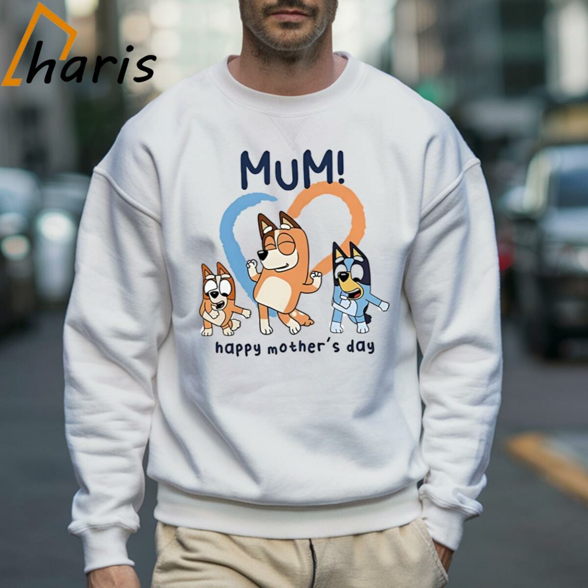 Bluey Mum Happy Mothers Day T shirt Gifts For Mother Days 3 Sweatshirt