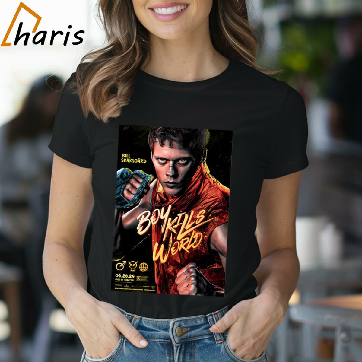 Boy Kills World Bill Skarsgard Movie Poster 2024 Shirt 1 Shirt