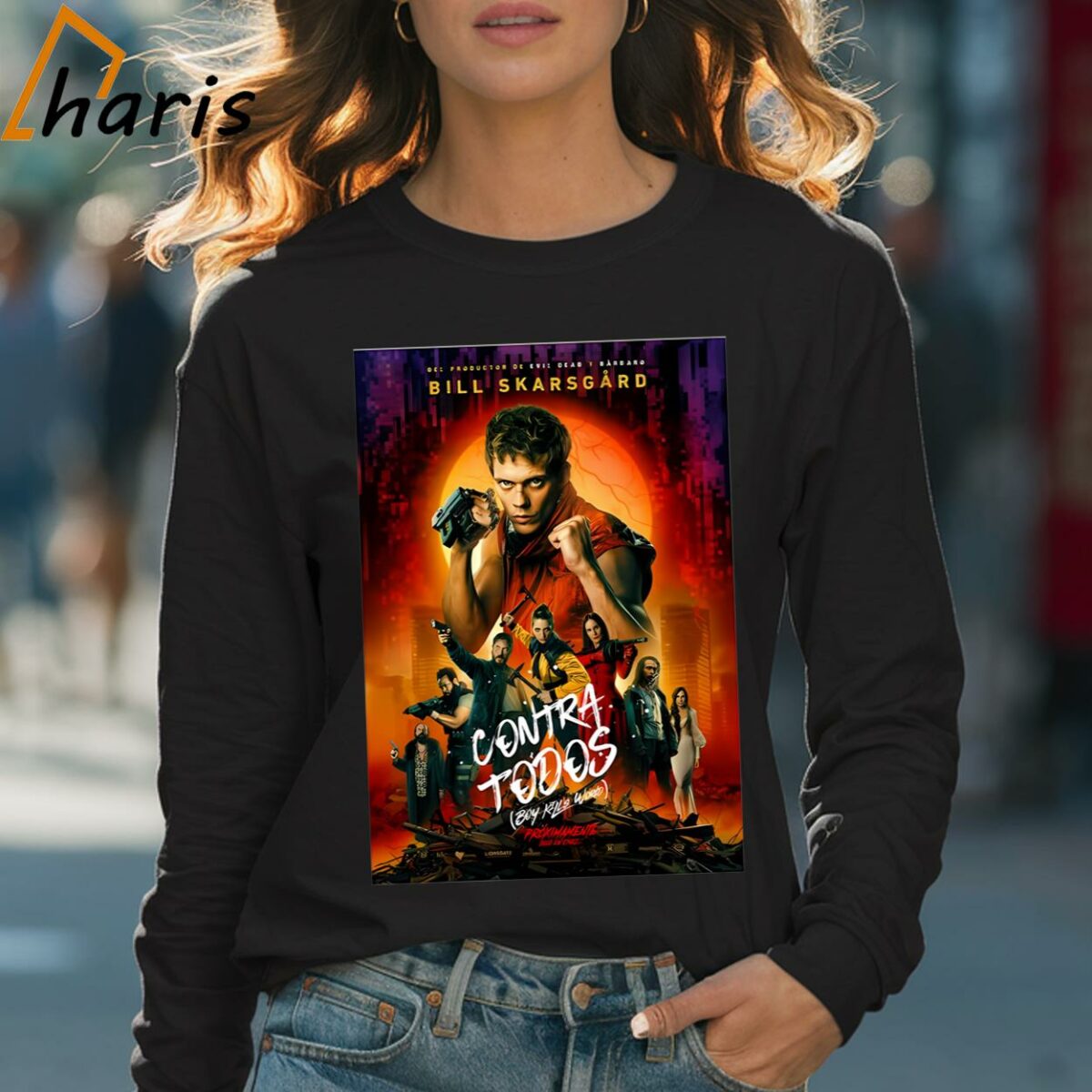 Boy Kills World Movie 2024 Poster Shirt 4 Long sleeve shirt
