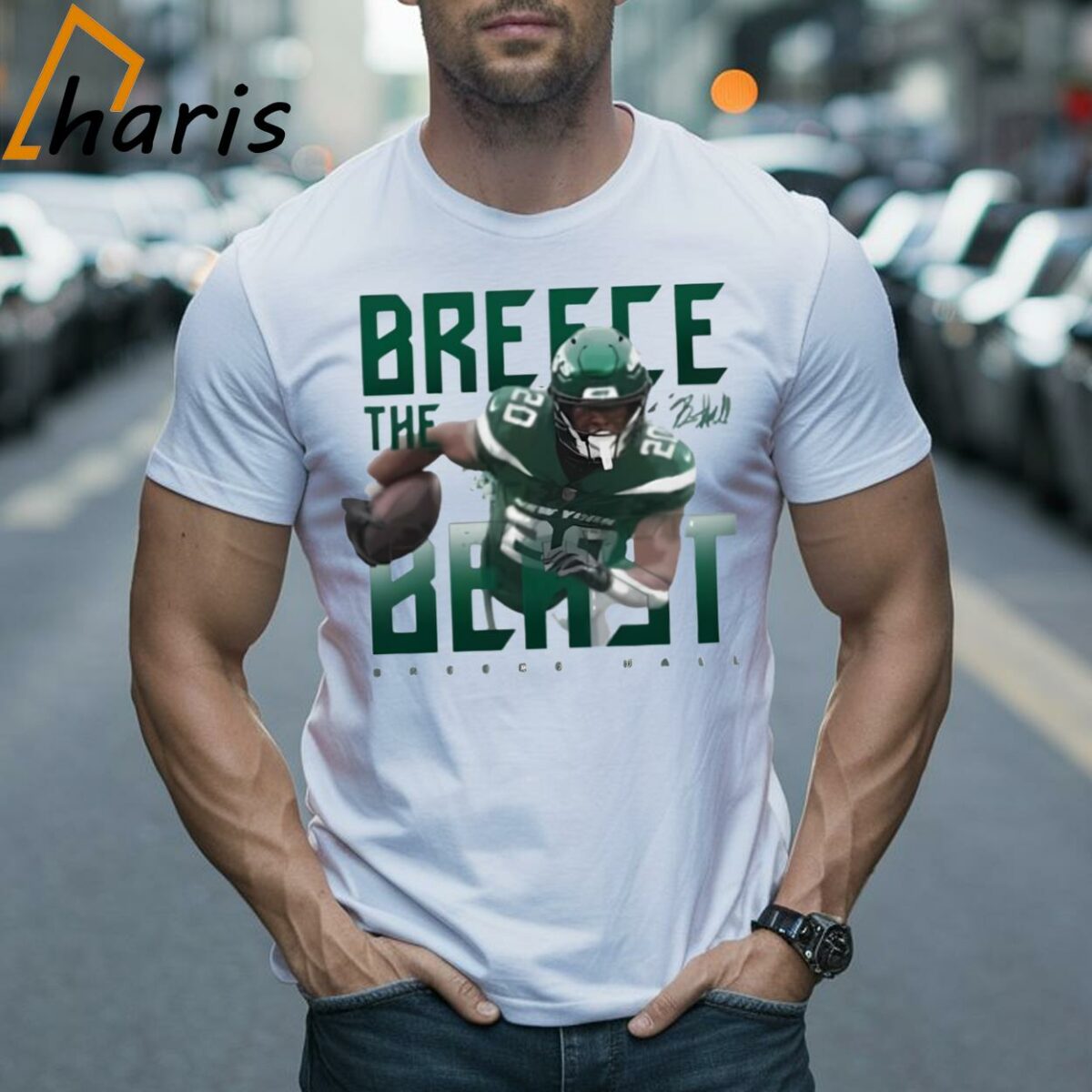Breece Hall New York Jets Signature T shirt 2 Shirt