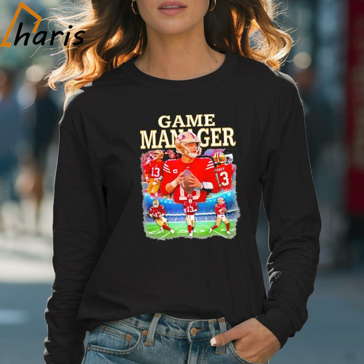 Brock Purdy Game Manager San Francisco 49ers Football Shirt 4 Long sleeve shirt