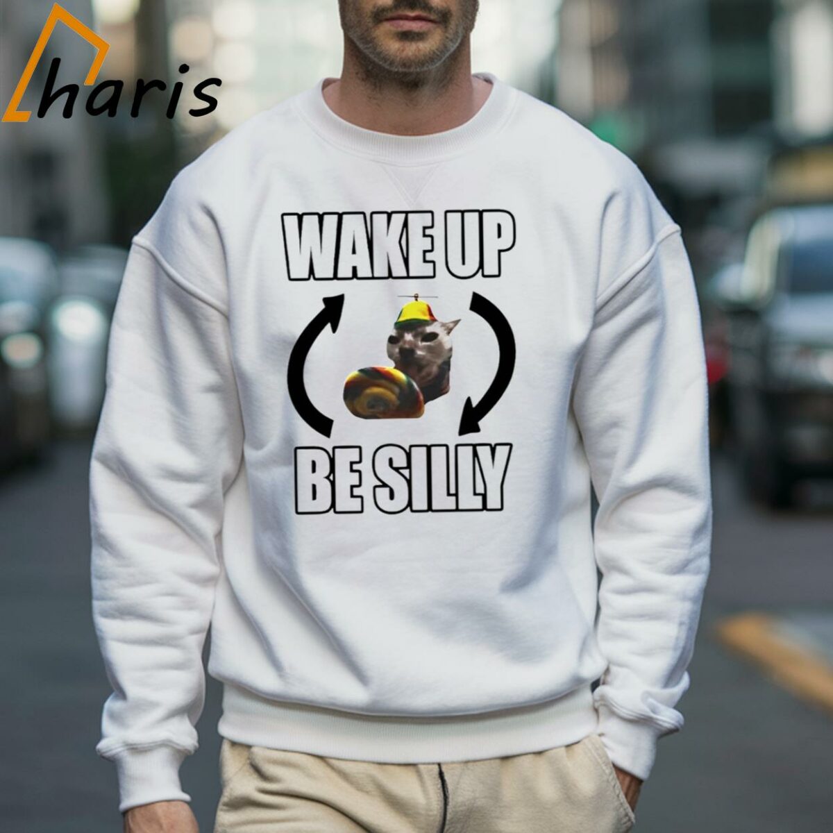 Catland Central Wake Up Be Silly Shirt 3 Sweatshirt
