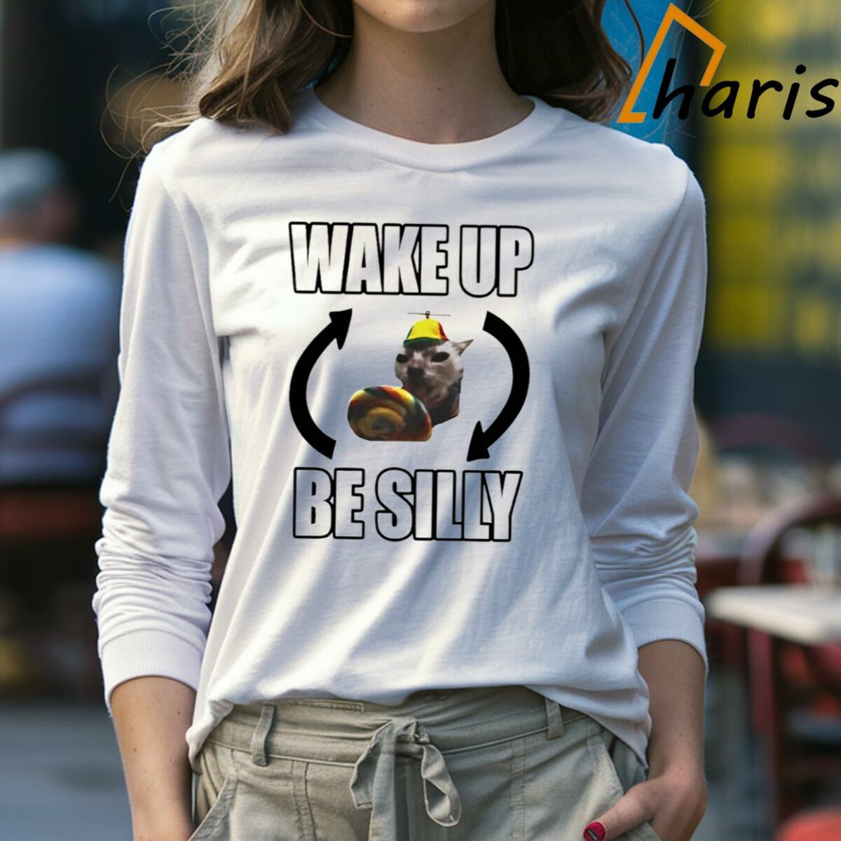 Catland Central Wake Up Be Silly Shirt 4 Long sleeve Shirt