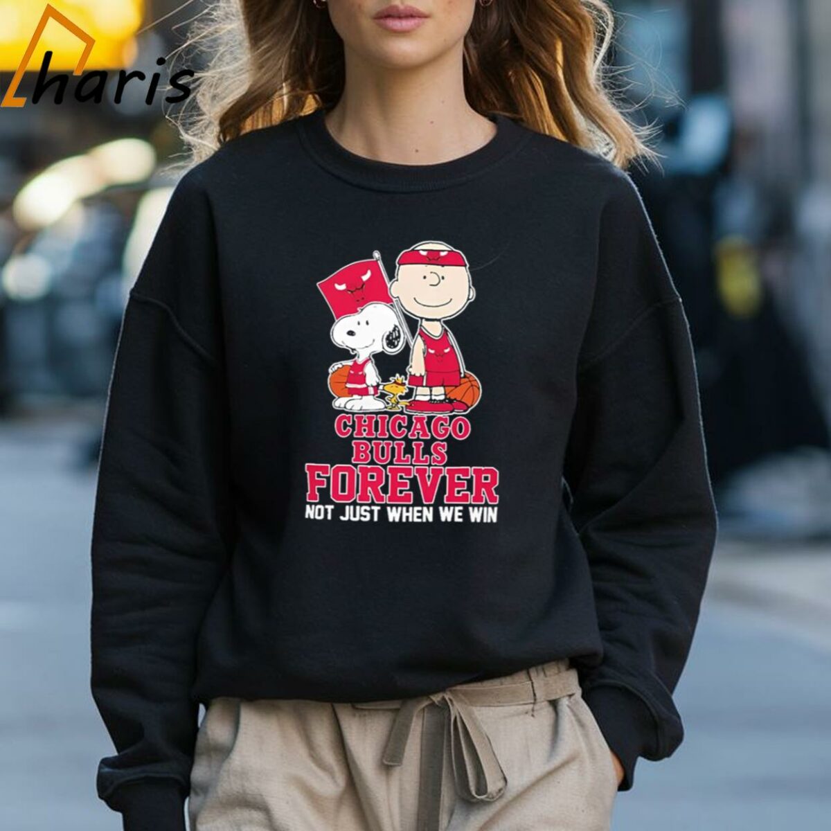 Charlie Brown Snoopy And Woodstock Chicago Bulls Forever Not Just When We Win 2024 T shirt 3 Sweatshirt