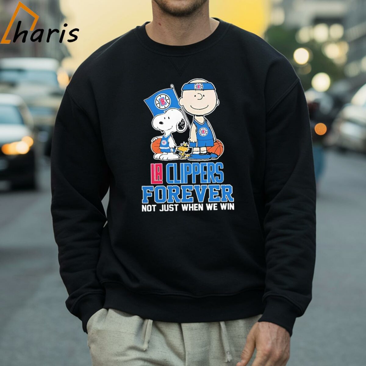 Charlie Brown Snoopy And Woodstock LA Clippers Forever Not Just When We Win 2024 Shirt 4 Sweatshirt