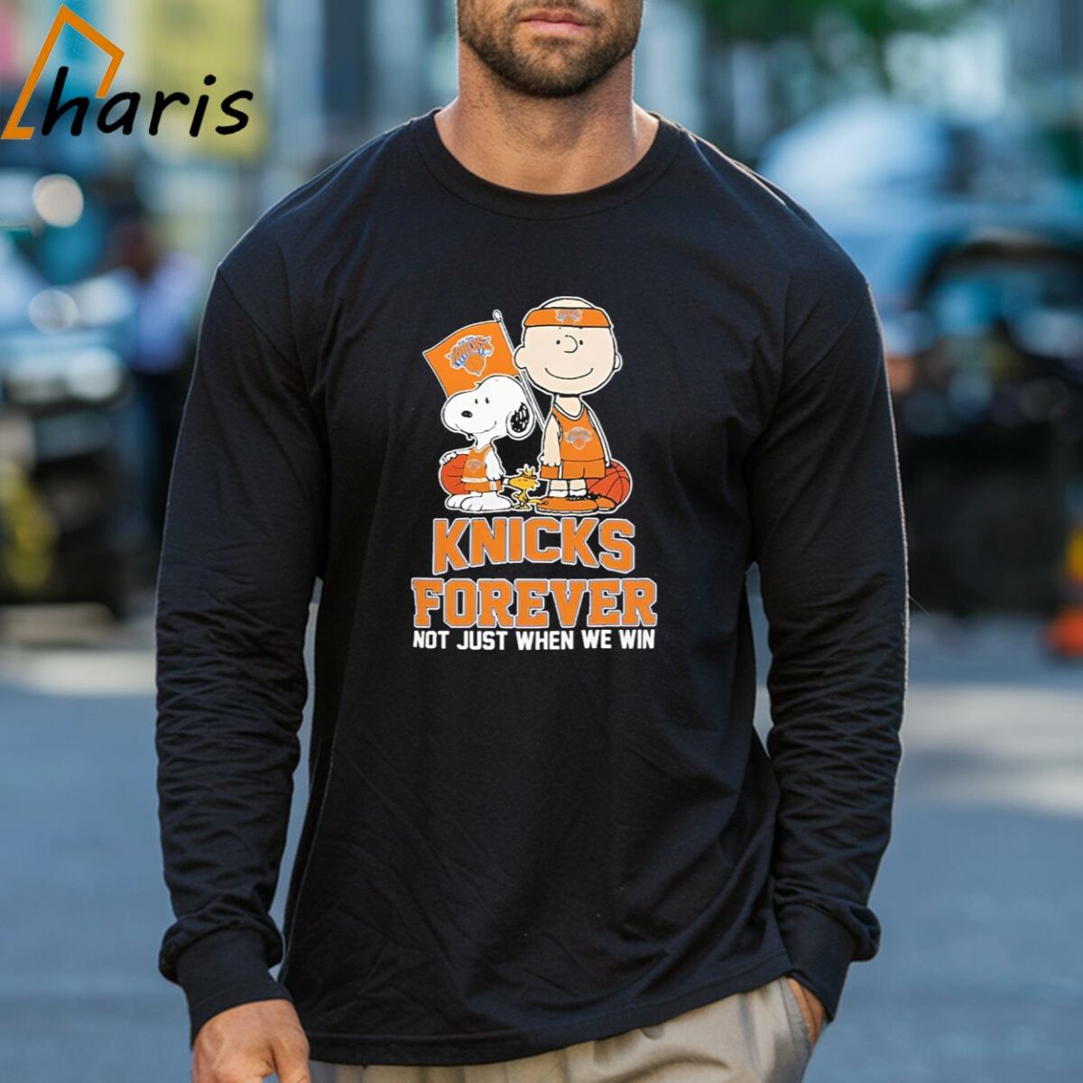 Charlie Brown Snoopy And Woodstock New York Knicks Forever Not Just When We Win 2024 T shirt 3 Long sleeve shirt
