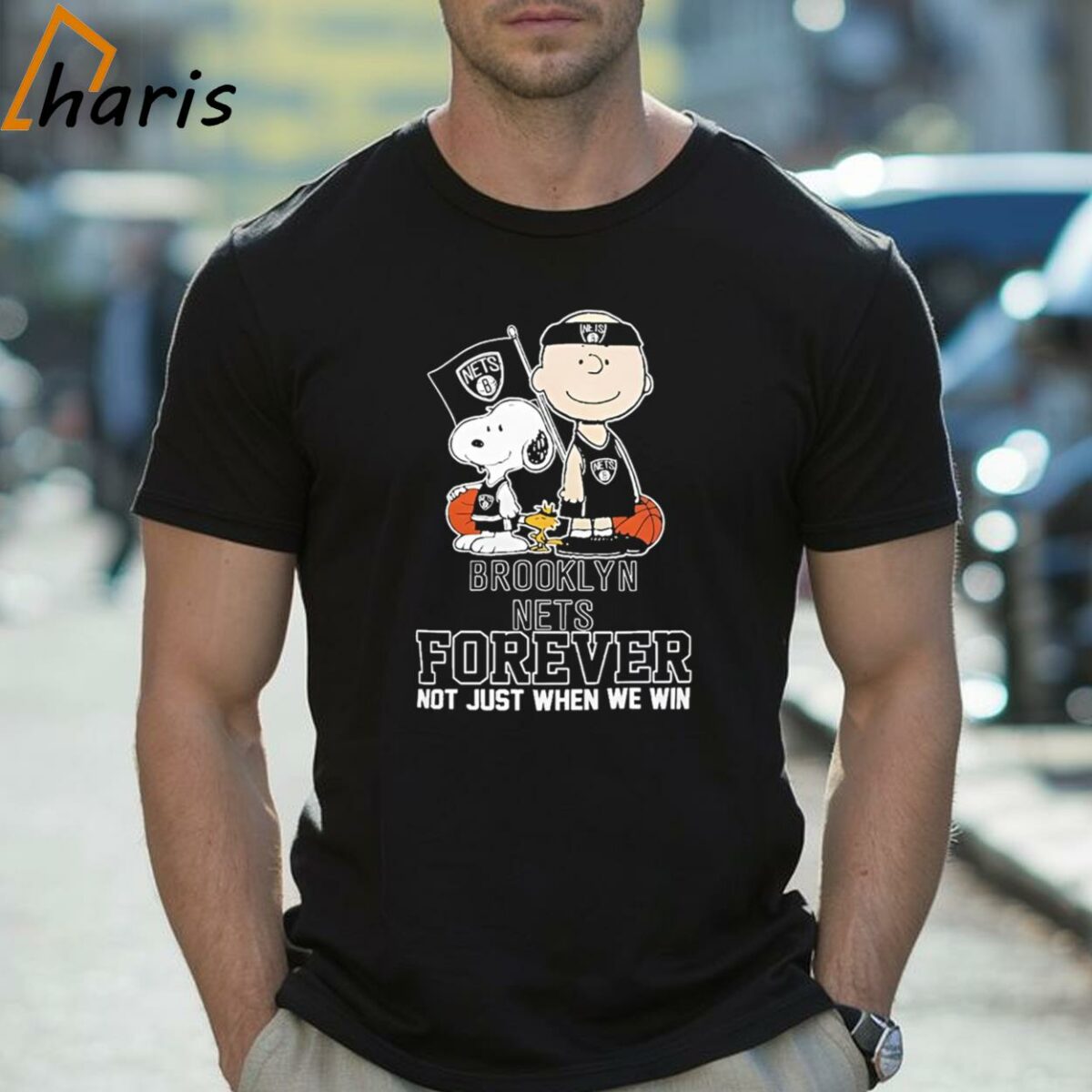 Charlie Brown Snoopy Woodstock Brooklyn Nets Forever Not Just When We Win Logo T shirt 2 Shirt