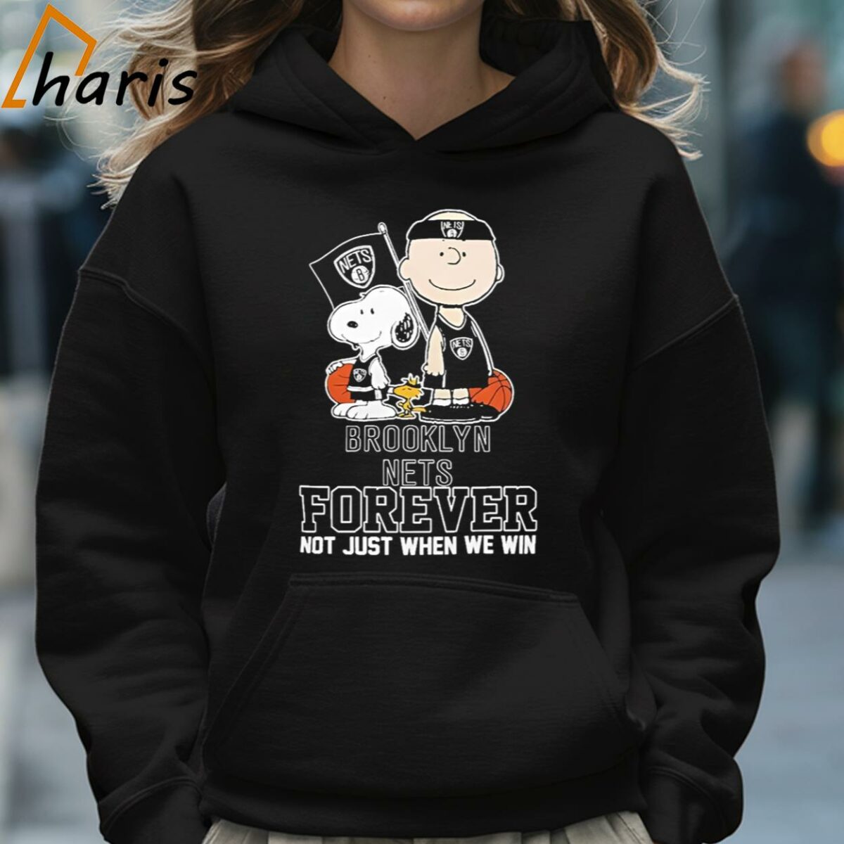Charlie Brown Snoopy Woodstock Brooklyn Nets Forever Not Just When We Win Logo T shirt 5 Hoodie