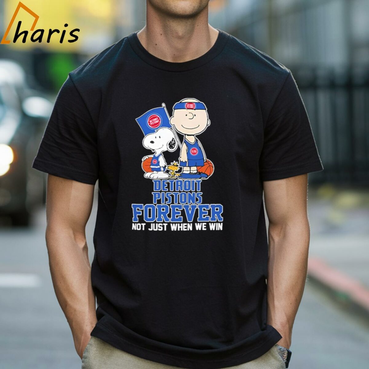 Charlie Brown Snoopy Woodstock Detroit Pistons Forever Not Just When We Win Logo shirt 1 Shirt
