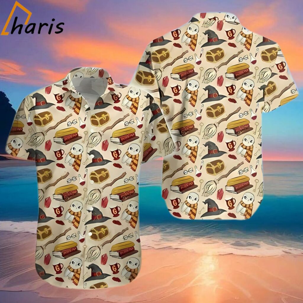 Chibi Wizard Fabric Harry Potter Hawaiian Shirt