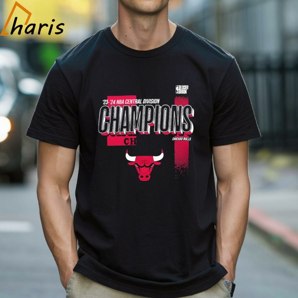 Chicago Bulls 2024 Central Division Champions Locker Room T-shirt