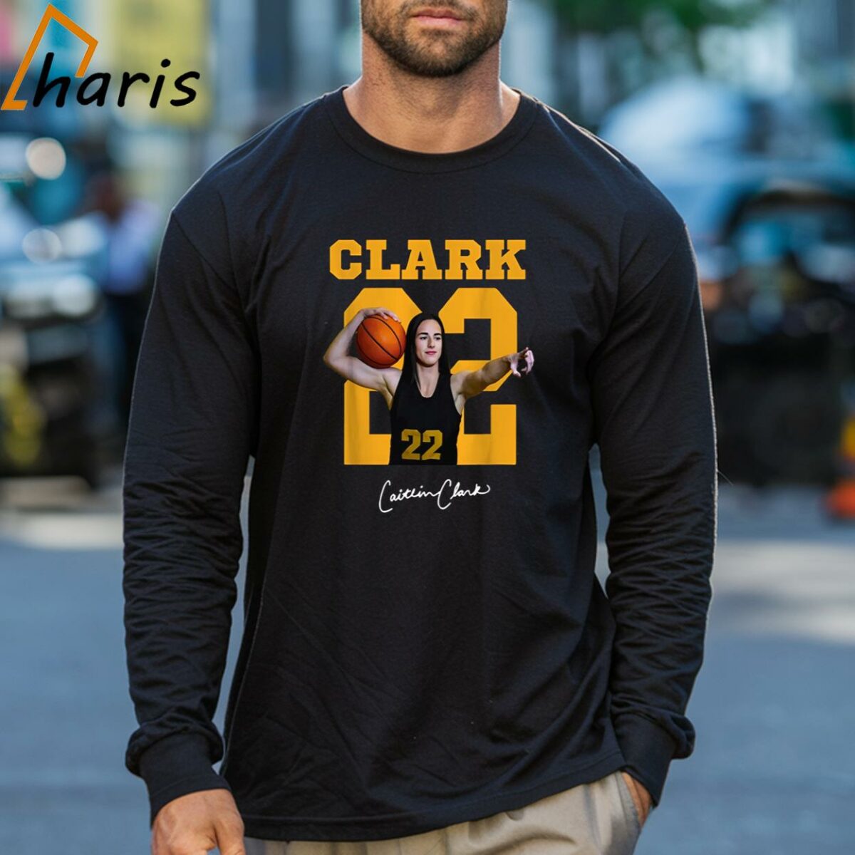 Clark 22 Caitlin Clark T shirt 3 Long sleeve shirt