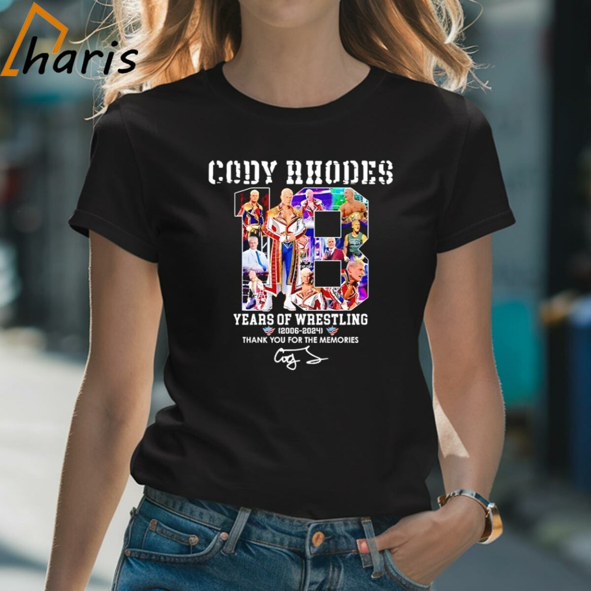 Cody Rhodes 18 Years Of Wrestling 2006 2024 Thank You For The Memories shirt 2 Shirt
