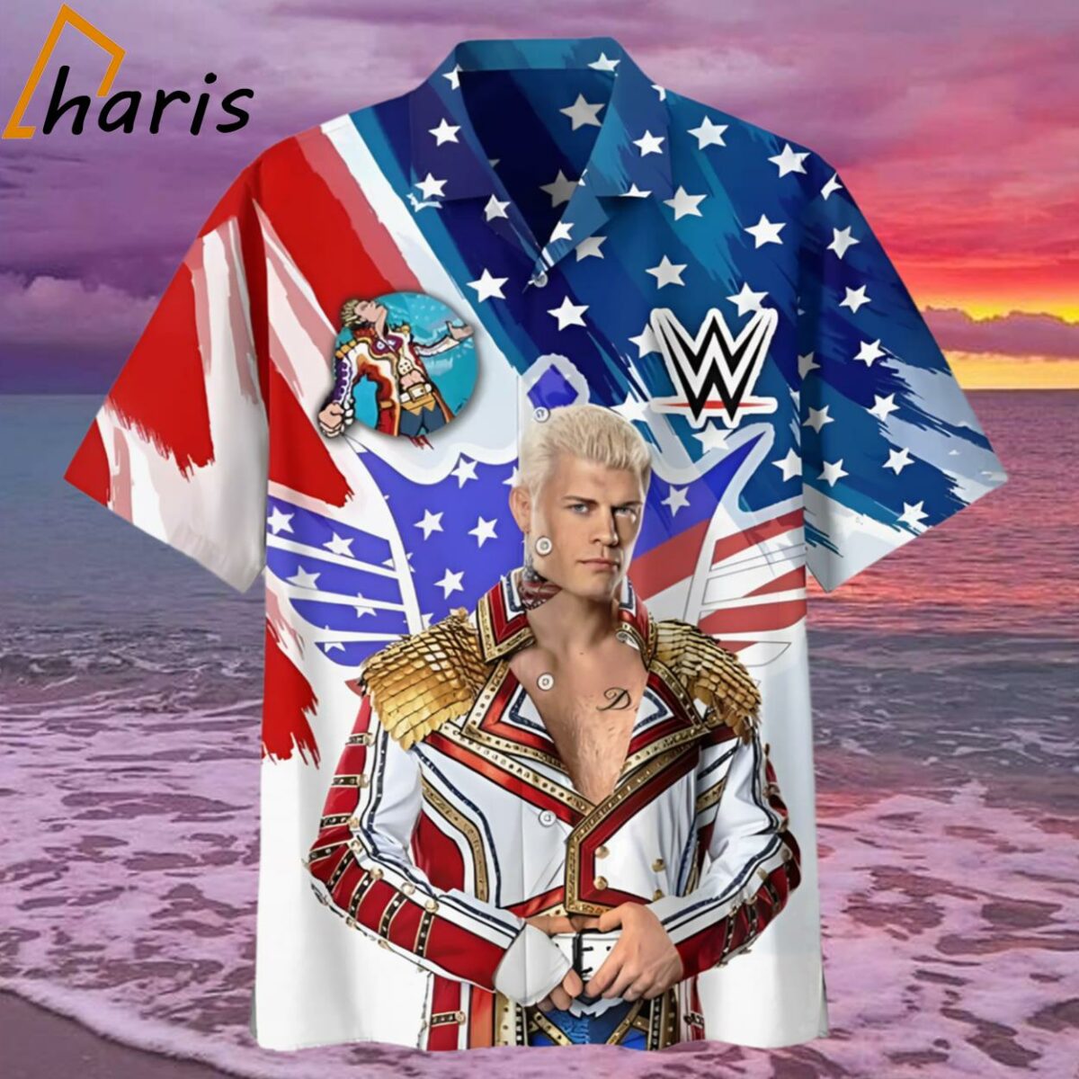 Cody Rhodes The Undisputed WWE Universal Champion Hawaiian Shirt 1 2