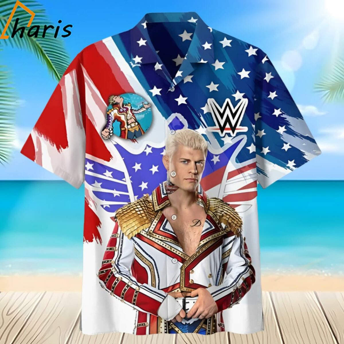 Cody Rhodes The Undisputed WWE Universal Champion Hawaiian Shirt 2 2