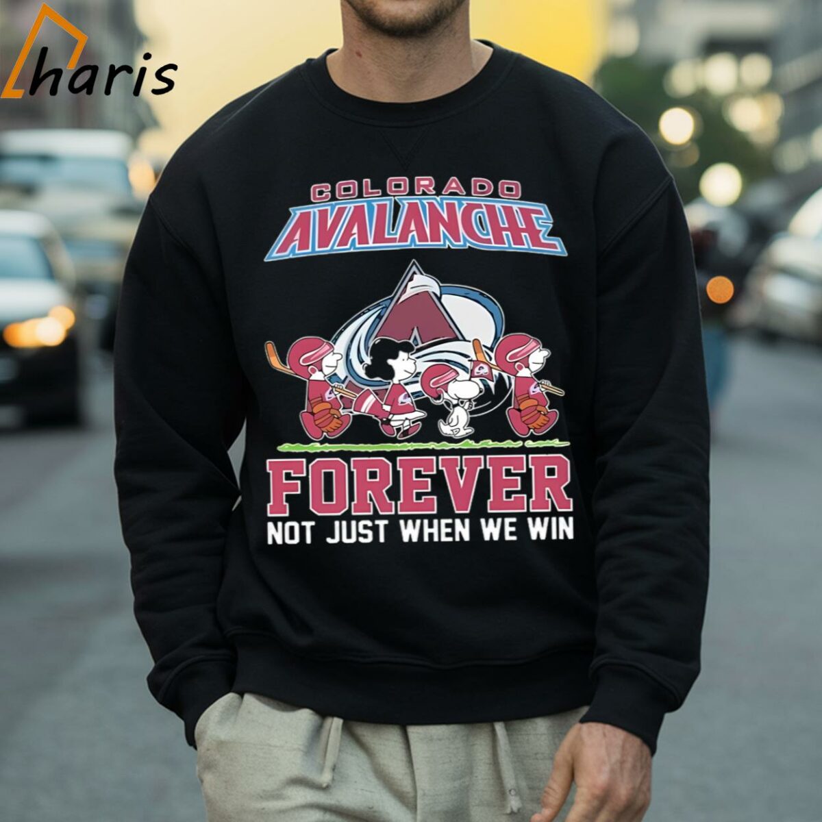 Colorado Avalanche Forever Not Just When We Win The Peanuts Movie Characters Shirt 4 Sweatshirt