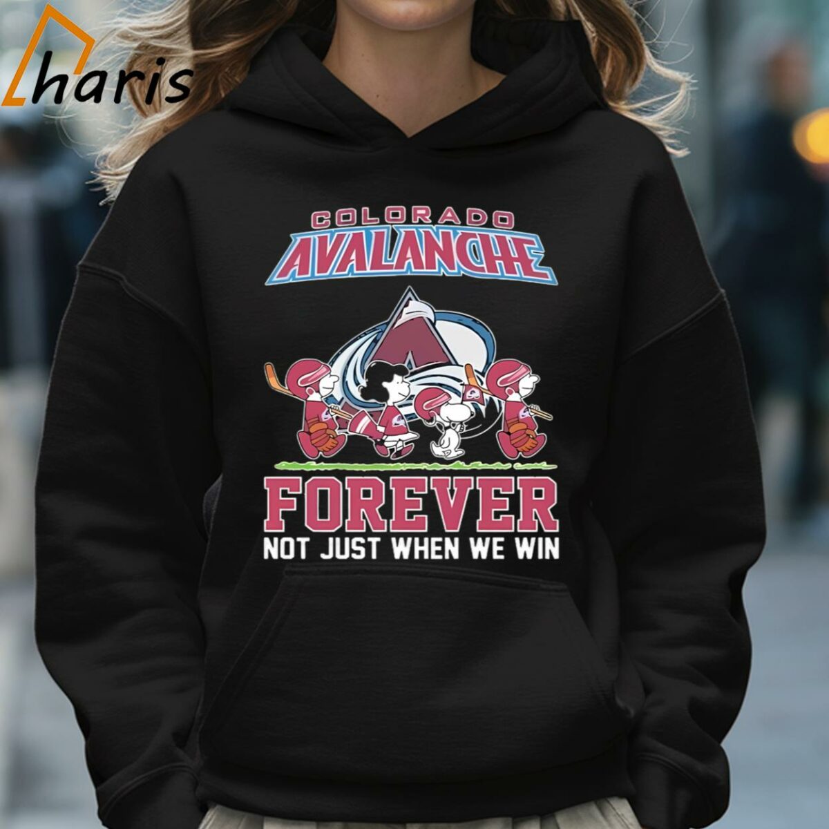Colorado Avalanche Forever Not Just When We Win The Peanuts Movie Characters Shirt 5 Hoodie