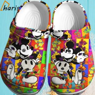 Colorful Mickey Mouse 3D Crocs Shoes 1 2