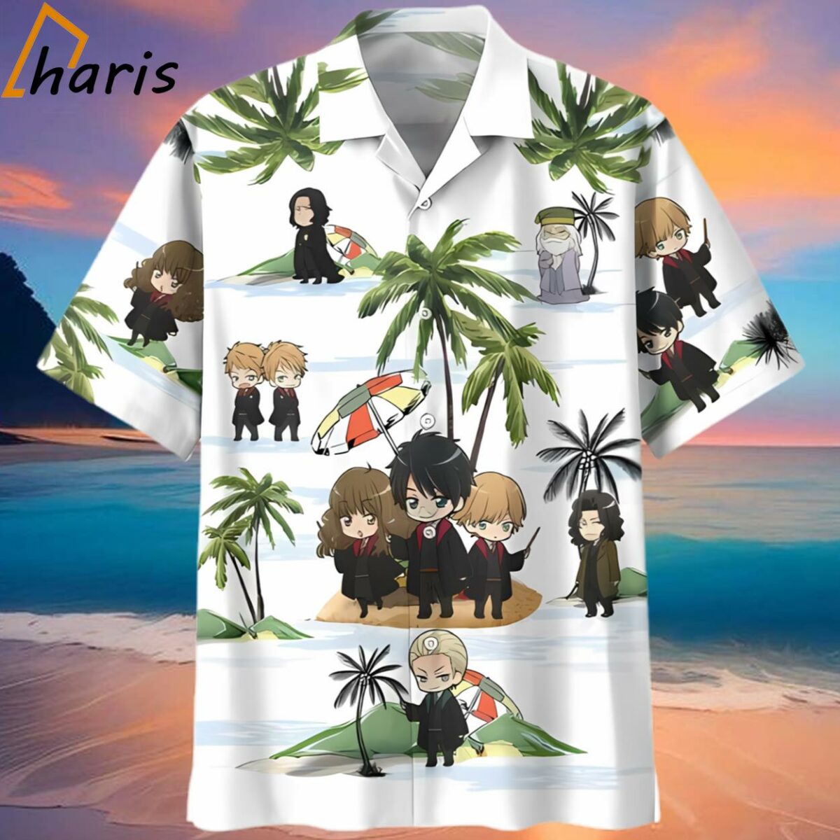 Cute Chibi Harry Potter Summer Time Hawaiian Shirt 2 2