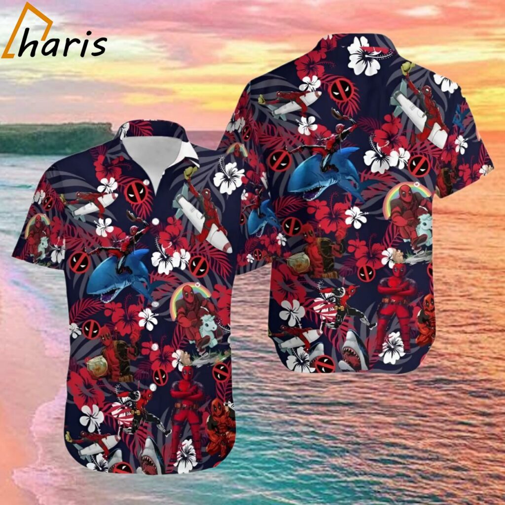 Cute Deadpool Hawaiian Shirt