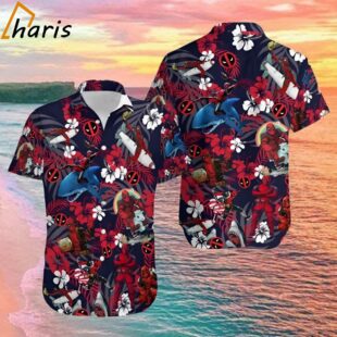 Cute Deadpool Hawaiian Shirt 1 1