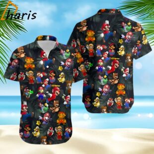 Cute Super Mario Bros and Friends Hawaiian Shirt