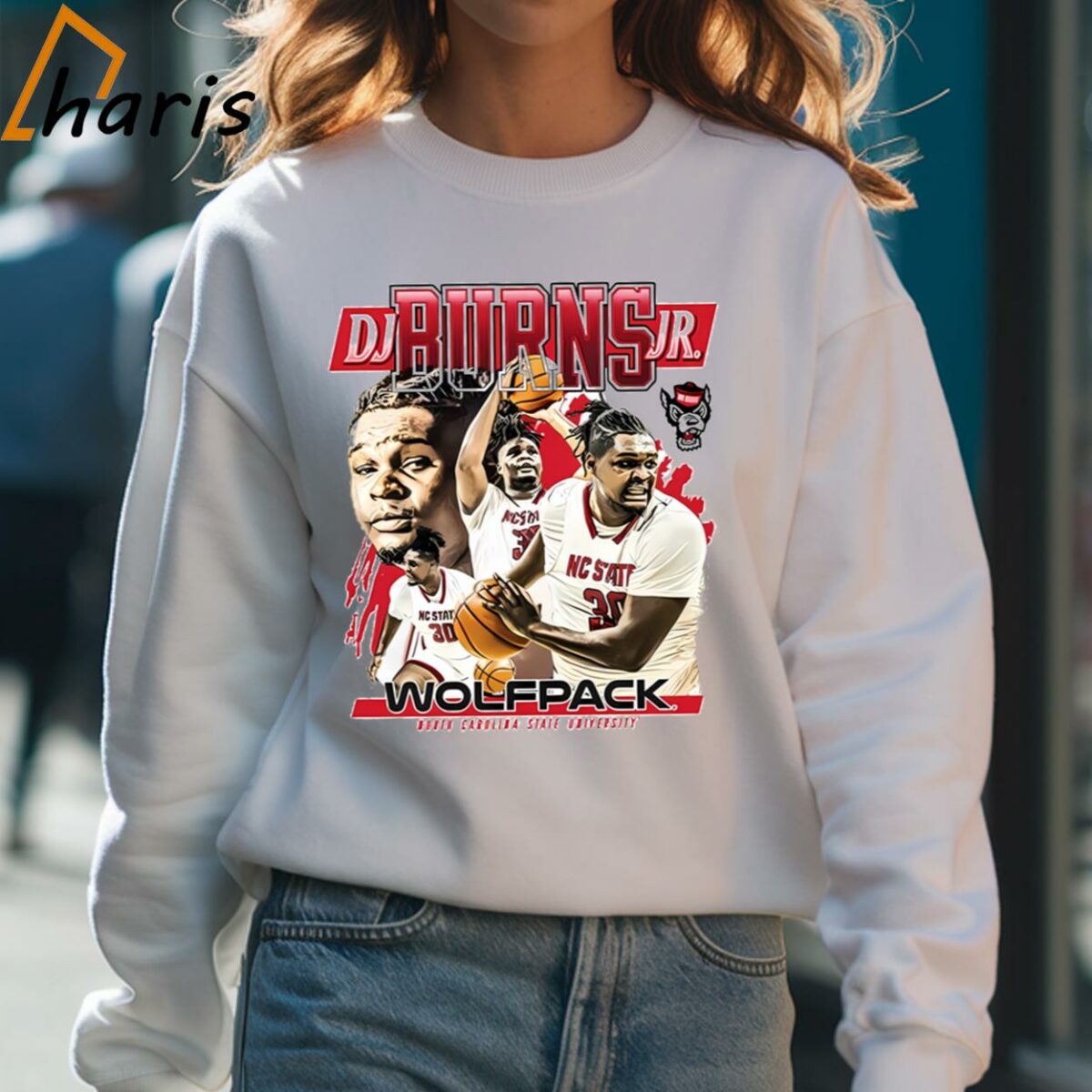 DJ Burns Jr NC State Wolfpack NCAA Shirt 4 Sweatshirt