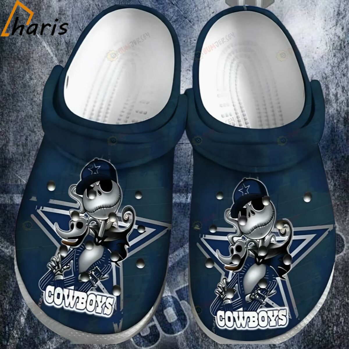 Dallas Cowboys Jack Skellington Pattern Crocs Shoes 1 1