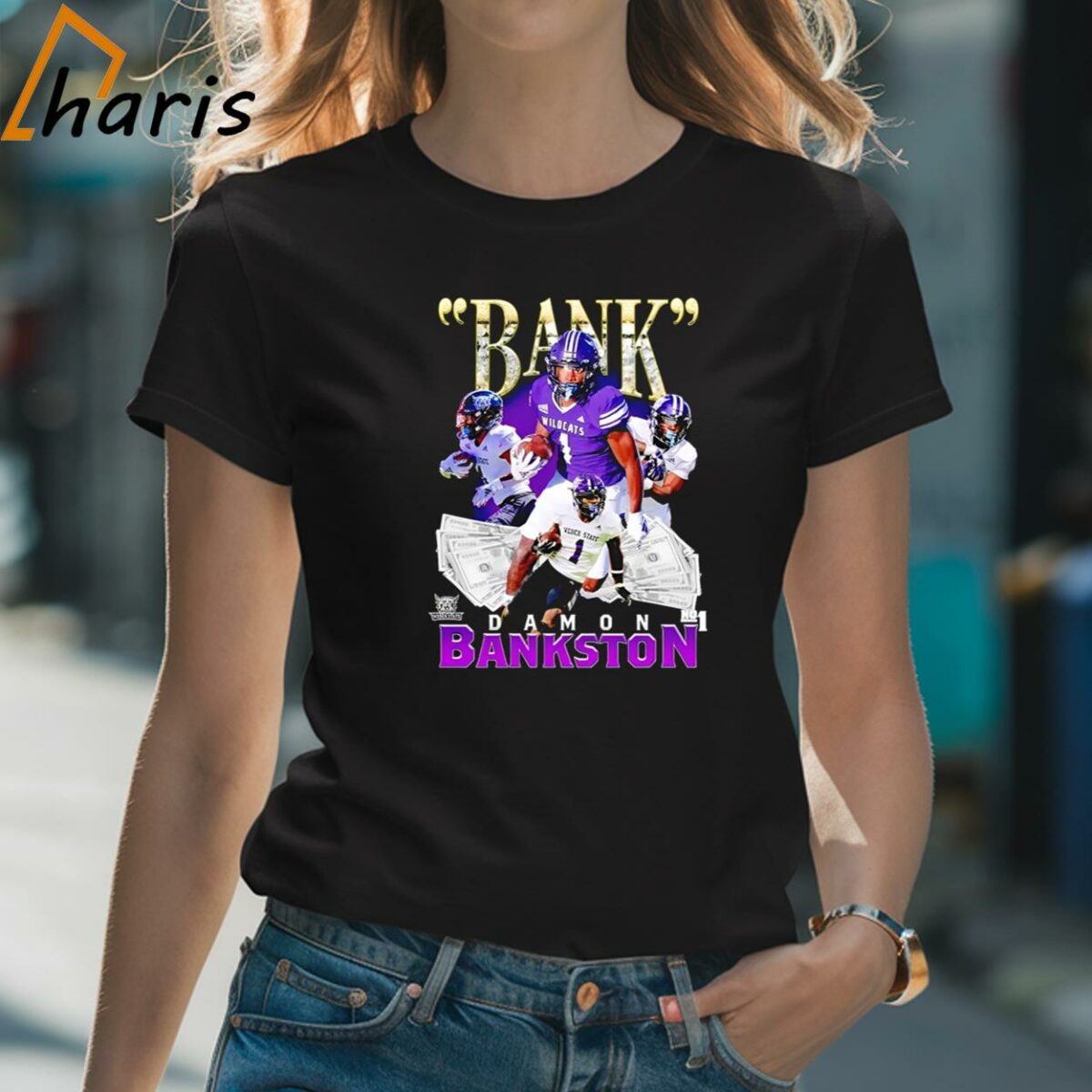Damon Bankston Bank Weber State Wildcats Football Shirt 2 Shirt