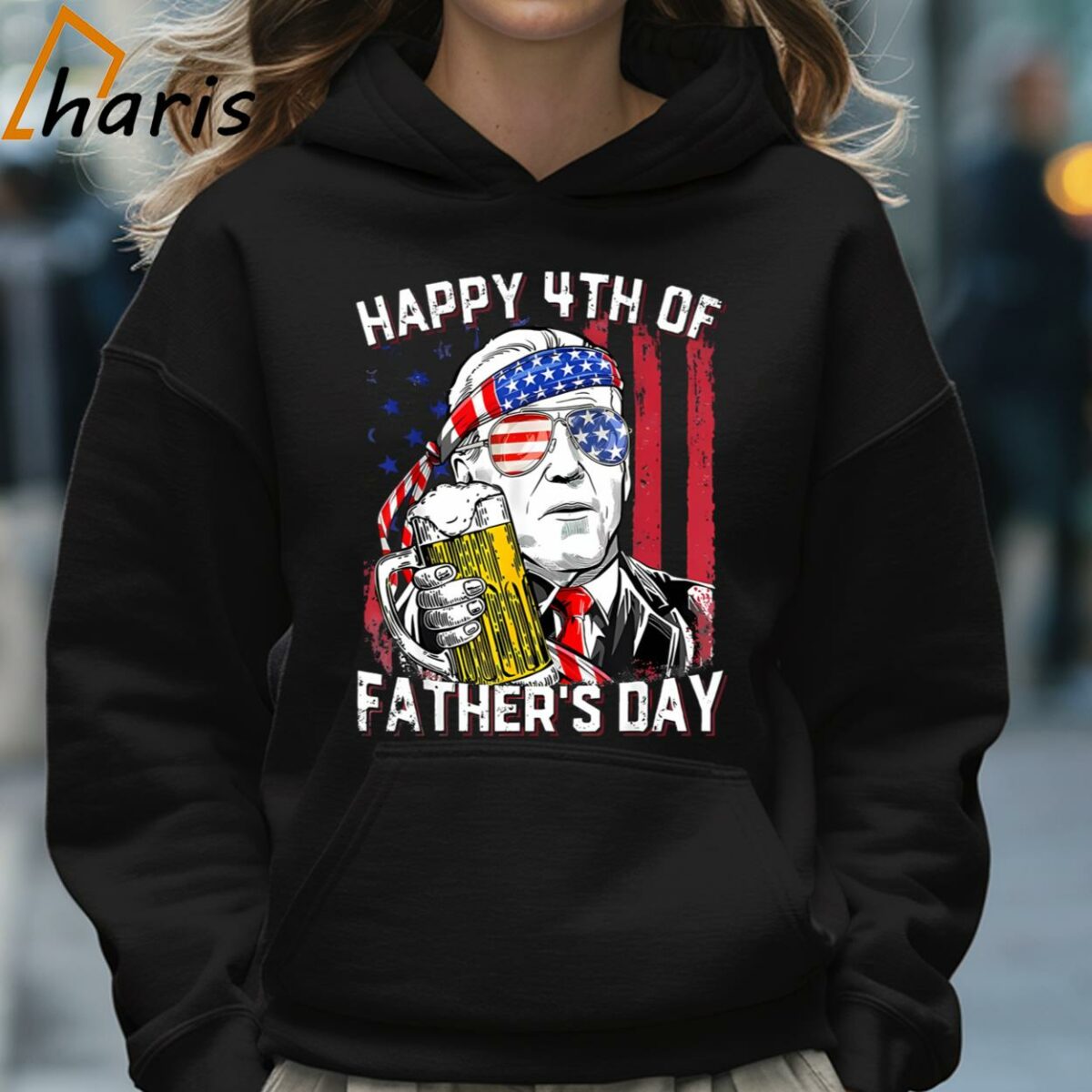 Dazed Happy 4th Of Fathers Day America Flag Joe Biden T Shirt 5 Hoodie