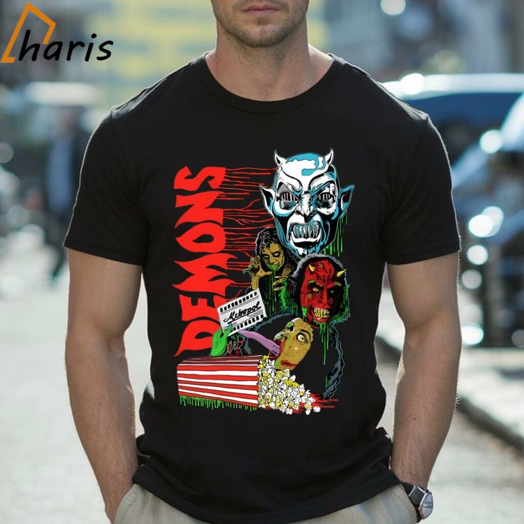 Demons Retro Horror T-shirt