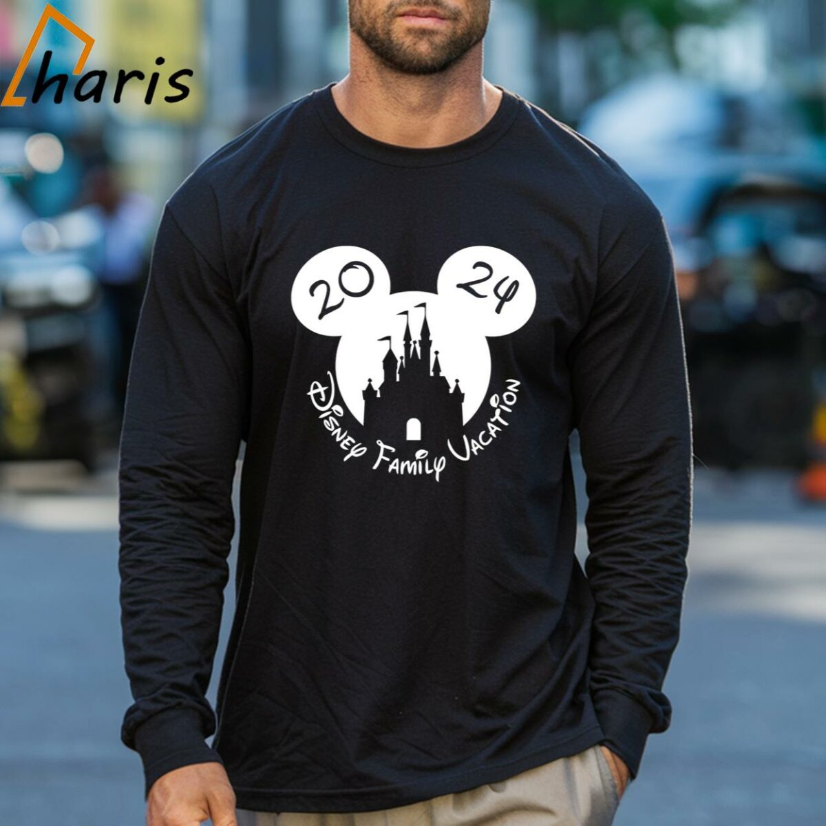 Disney Castle Family Vacation Disney Trip 2024 Shirt 3 Long sleeve shirt