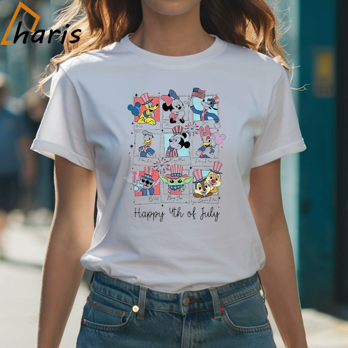 Disney Mickey Mouse Stitch Baby Yoda 4th Of July Shirt 1 Shirt