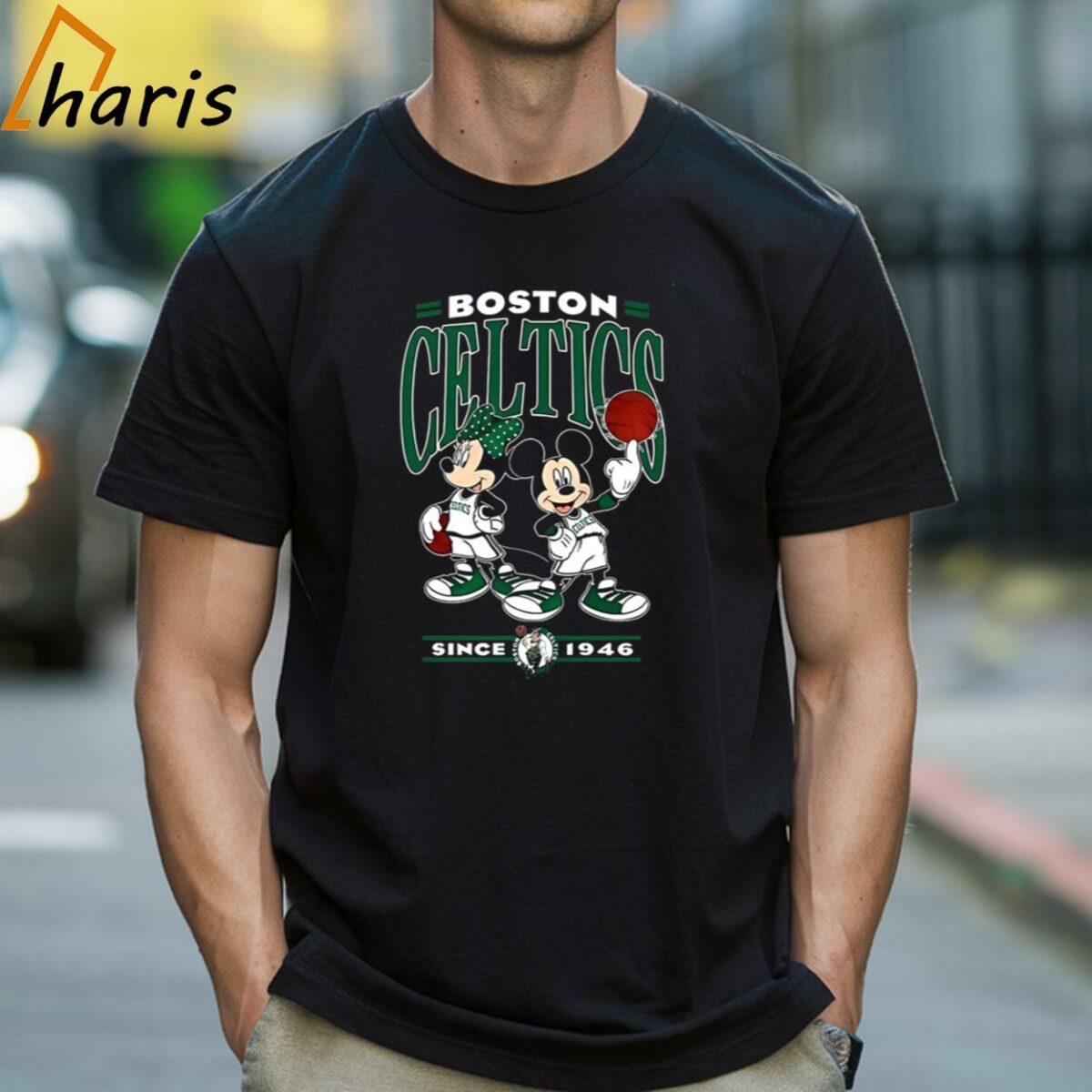 Disney Mickey NBA Basketball Boston Celtics T-Shirt