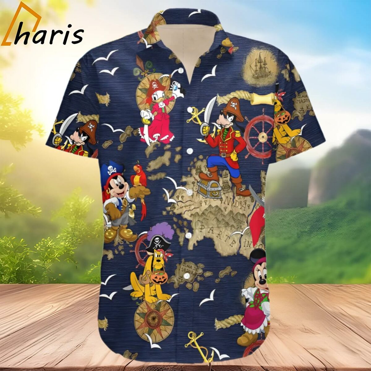 Disney Pirates Of Caribbean Mickey And Friends Hawaiian Shirt 2 3