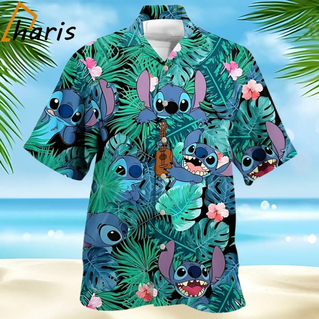 Disney Stitch Tropical Hawaiian Shirt Stitch Gifts For Girls