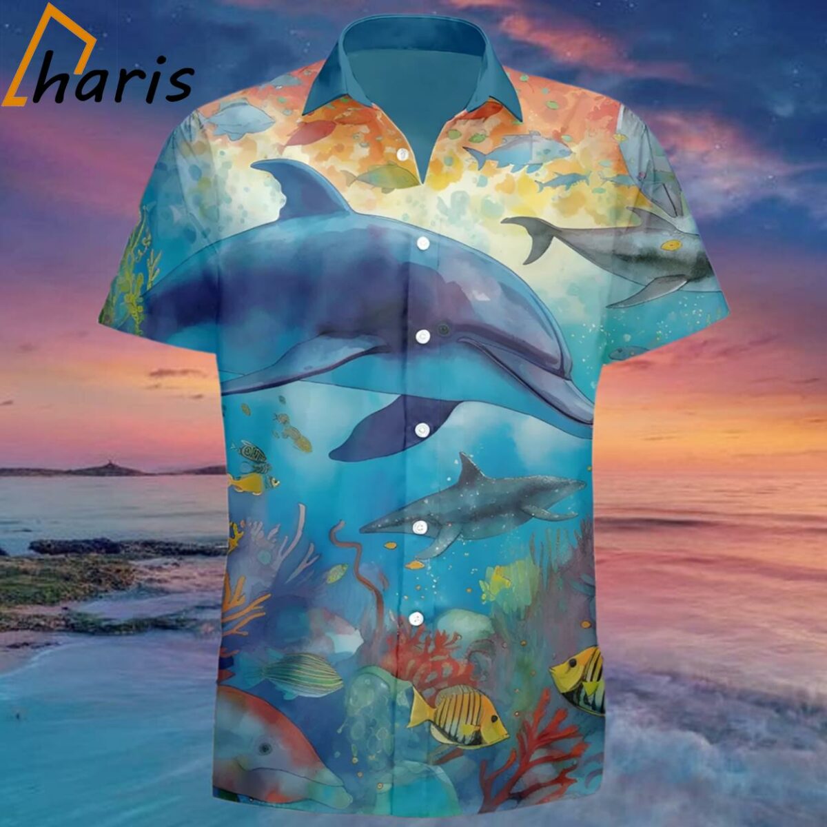 Dolphins Lovers Summer Hawaii Shirt 1 1