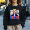 Donald Trump Votemaxing 2024 Looksmaxxing Funny shirt 3 Sweatshirt