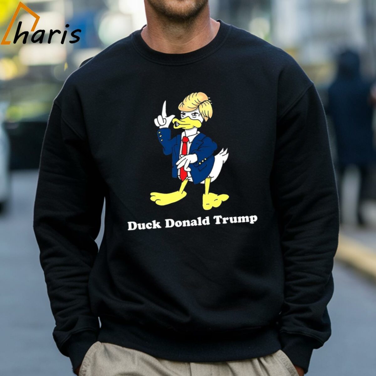 Duck Donald Trump 2020 Election Political Cartoon T Shirt 4 Sweatshirt