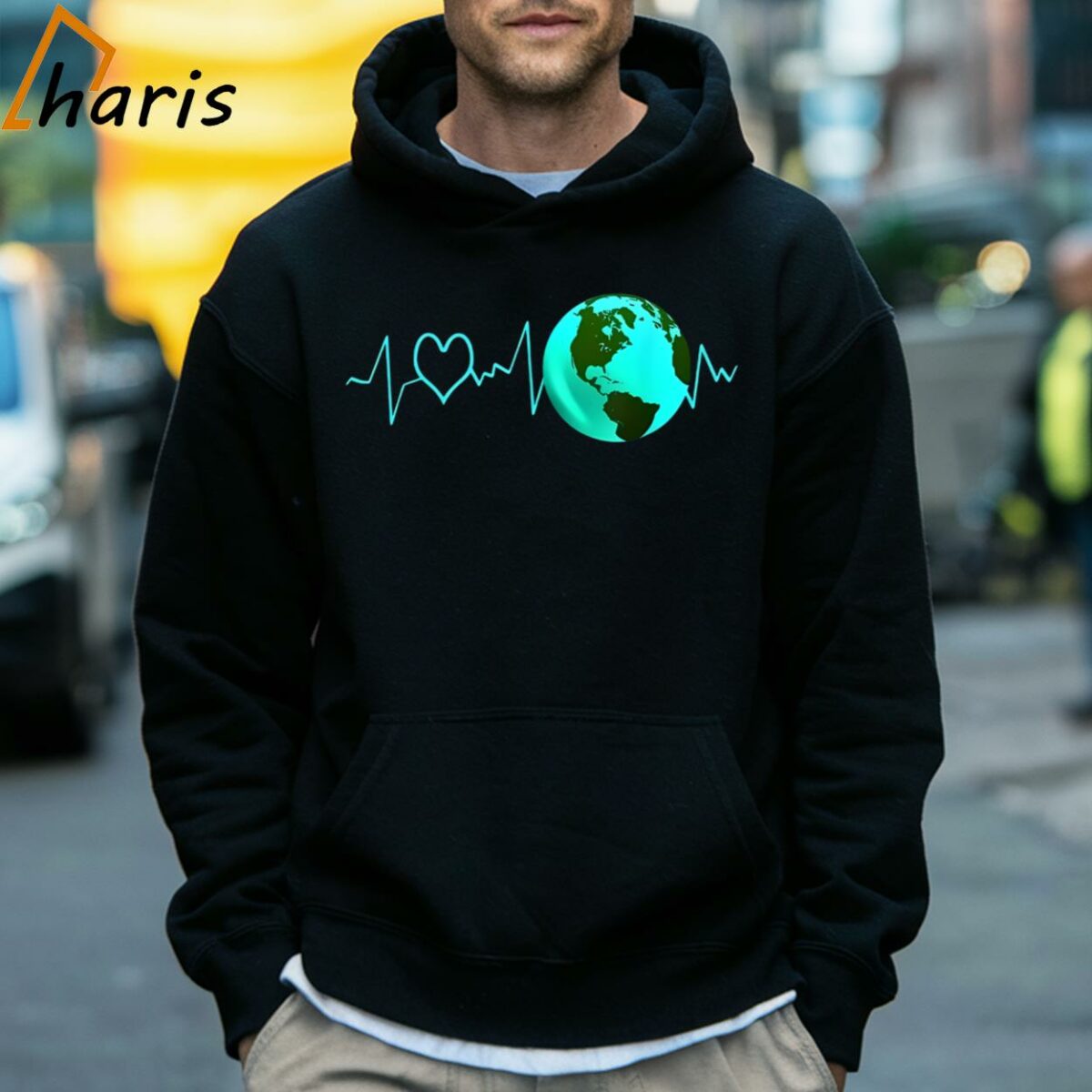 Earth Day Love Heartbeat Recycling Climate Change T shirt 5 Hoodie