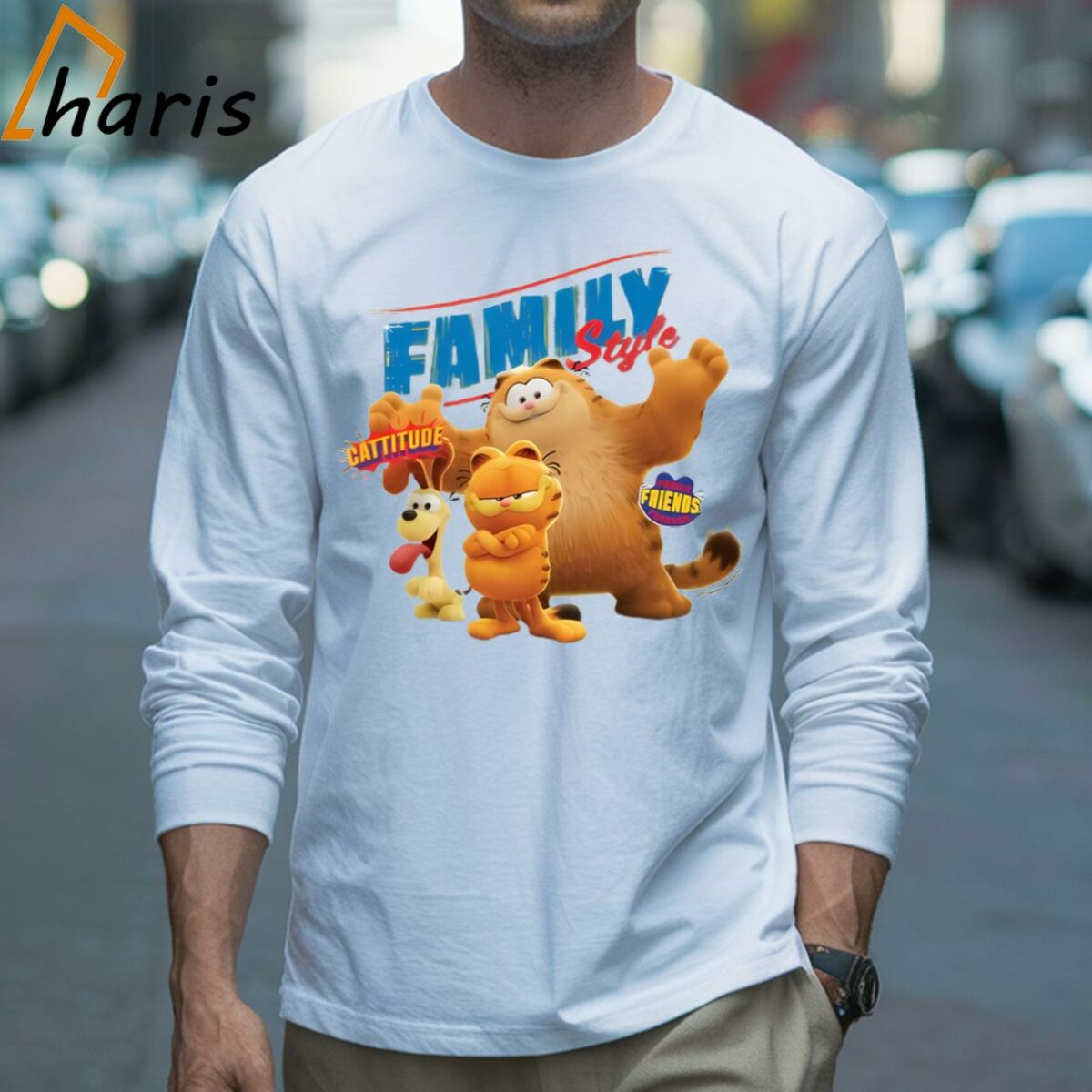 Family Style The Garfield Movie T shirt 3 Long sleeve shirt