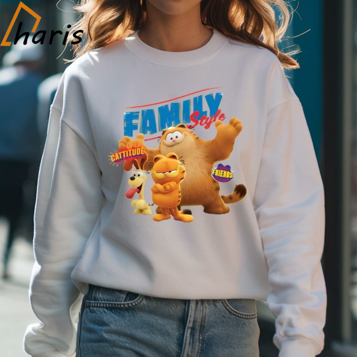 Family Style The Garfield Movie T shirt 4 Sweatshirt