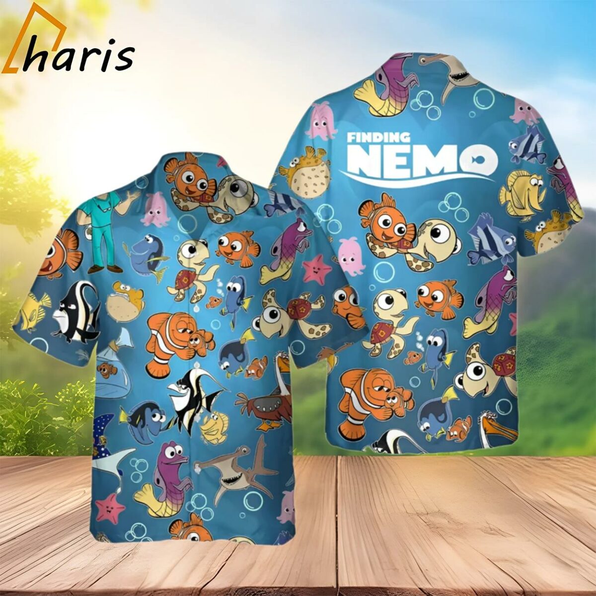 Finding Nemo Group Characters Hawaiian Shirt 2 3