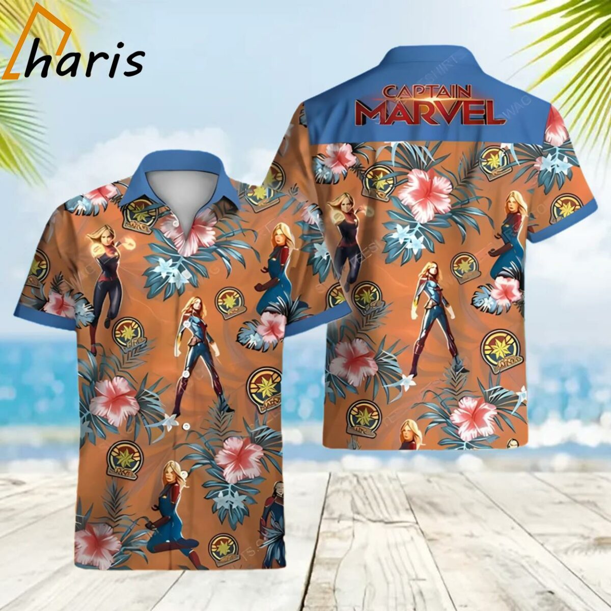 Floral Captain America Avengers Disney Marvel Movie Hawaiian Shirt 2 2